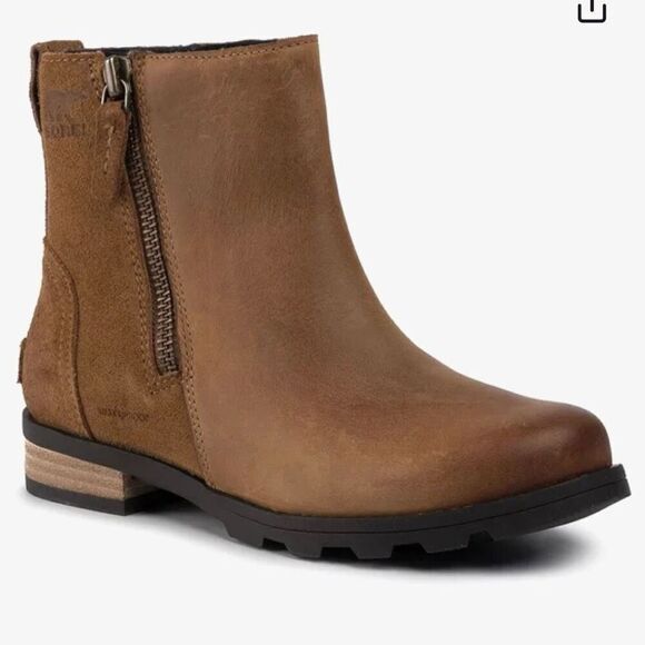 Sorel brown leather Chelsea boots size 6 - Picture 1 of 11